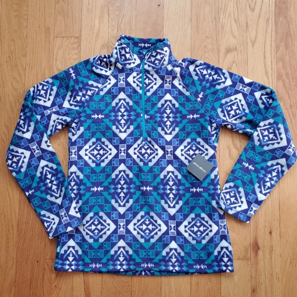Eddie Bauer Fleece Pullover Sweatshirt Size Small - Picture 2 of 10
